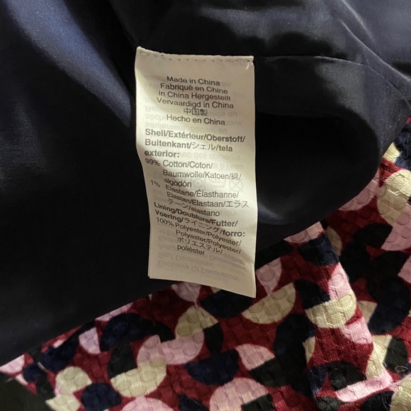 J Crew Dress, Midi Dress, Geo, Sz 10T, 10 Tall, Cotton, Portfolio Dress, NWT - Picture 7 of 13